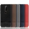Coque silicone Nokia 6.1 Style cuir brossé