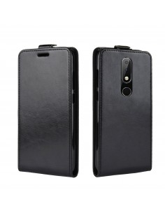Etui vertical Nokia 5.1 Plus et Nokie X5 Crazy Horse Noir Etui vertical Nokia 5.1 Plus et Nokie X5 Crazy Horse Noir