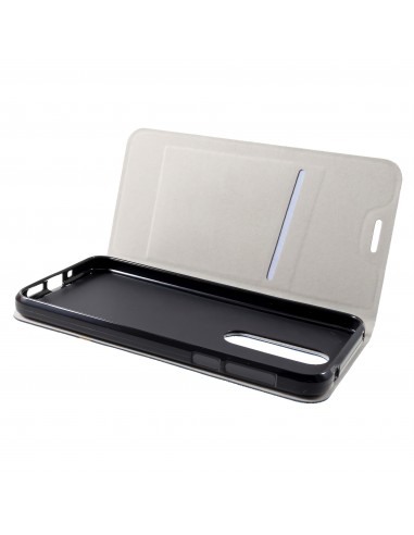 Etui portefeuille Nokia 7.1 avec rangement cartes Aspect tissus