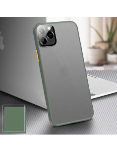 Coque aspect clear avec bords silicone antichocs iPhone X et iPhone XS Vert Coque aspect clear avec bords silicone antichocs iPhone X et iPhone XS Vert