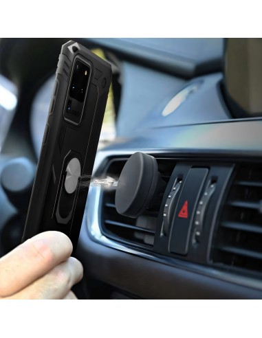Coque antichoc Galaxy S20 Ultra avec anneau magnétique XSSIVE Noir