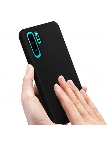 Coque silicone P30 Pro Rigide avec intérieur velours Noir