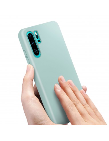 Coque silicone P30 Pro Semi rigide avec finition Cool Touch Vert