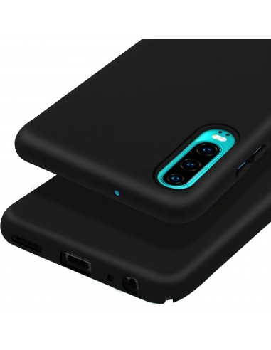 Coque silicone P30 Semi rigide avec finition Cool Touch Noir