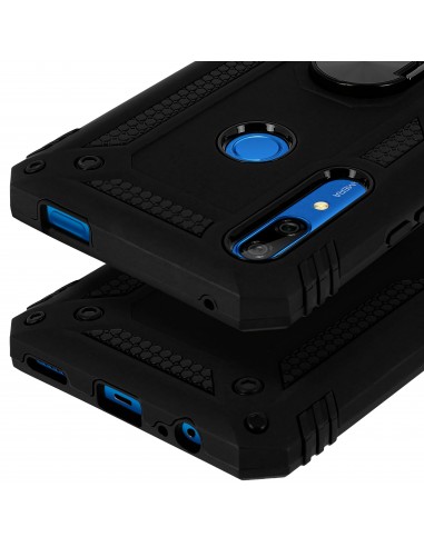 Coque antichoc P Smart Z et Y9 Prime XSSIVE avec anneau metallique Noir