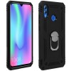 Coque antichoc P Smart 2019 et Honor 10 Lite XSSIVE avec anneau metallique Noir