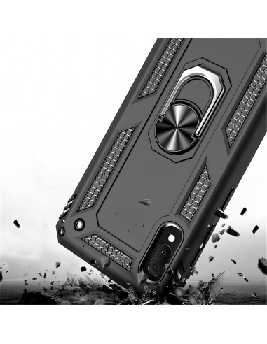 Coque antichoc Galaxy A80 et Galaxy A90 XSSIVE avec anneau metallique Noir