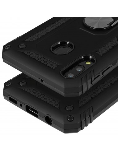 Coque antichoc Galaxy M20 XSSIVE avec anneau metallique Noir