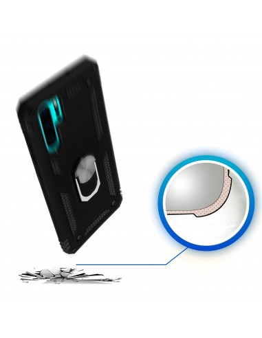 Coque antichoc P30 Pro XSSIVE avec anneau metallique Noir