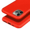 Coque silicone iPhone 11 Pro Max Semi rigide avec finition Cool Touch Rouge