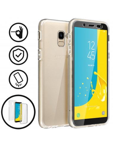 Coque intégrale en silicone Samsung Galaxy J6 Plus et J6 Prime