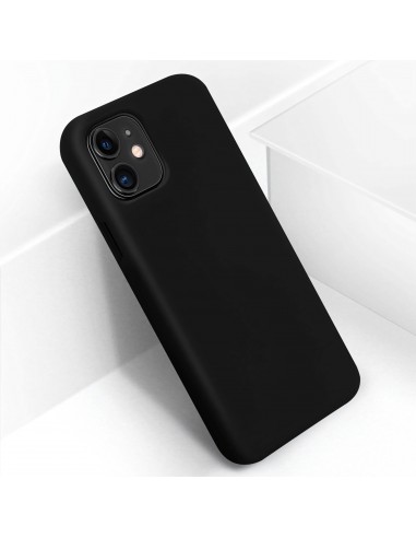 Coque silicone iPhone 11 Semi rigide avec finition Cool Touch Noir