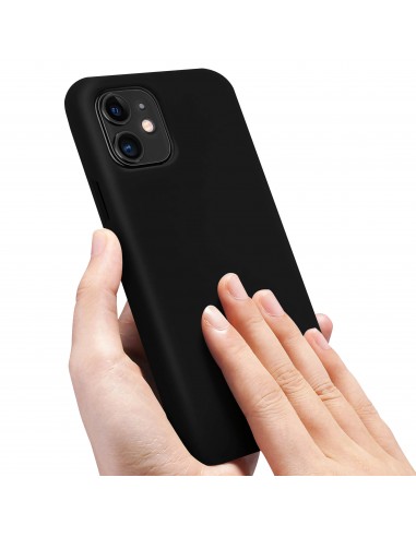 Coque silicone iPhone 11 Semi rigide avec finition Cool Touch Noir