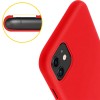 Coque silicone iPhone 11 Semi rigide avec finition Cool Touch Rouge