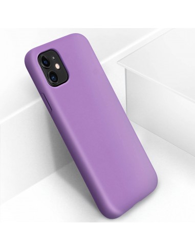 Coque silicone iPhone 11 Semi rigide avec finition Cool Touch Violet