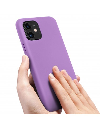 Coque silicone iPhone 11 Semi rigide avec finition Cool Touch Violet