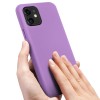 Coque silicone iPhone 11 Semi rigide avec finition Cool Touch Violet