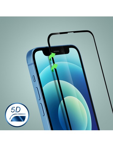 Film en verre trempé iPhone 12 Mini 5D Noir