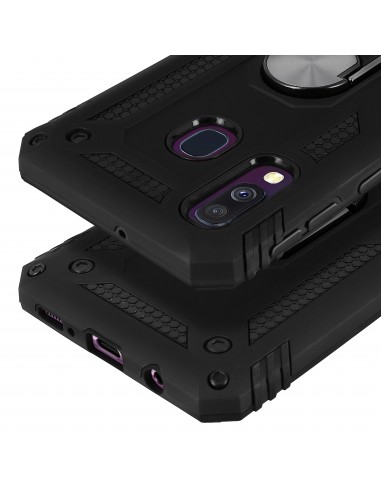 Coque antichoc Galaxy A30 et Galaxy A20 XSSIVE avec anneau metallique Noir