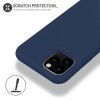 Coque silicone iPhone 11 Pro Max Semi rigide avec finition Cool Touch Bleu