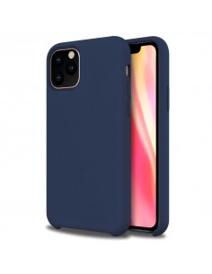 Coque silicone iPhone 11 Pro Max Semi rigide avec finition Cool Touch Bleu 2