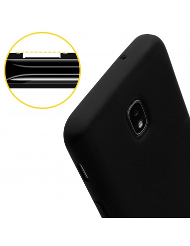 Coque silicone Galaxy J7 2017 Soft touch noir