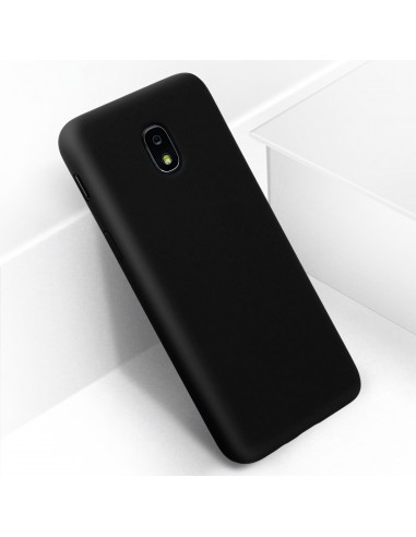 Coque silicone Galaxy J7 2017 Soft touch noir