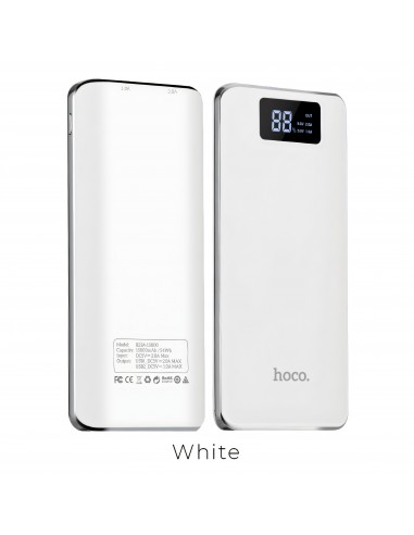 Batterie externe 15000mAh HOCO B23A Power Bank Blanc