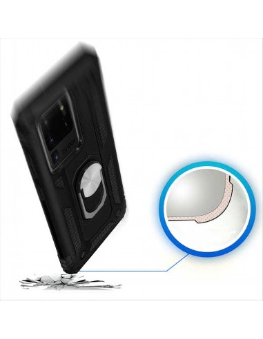 Coque antichoc Galaxy S20 Ultra avec anneau magnétique XSSIVE Noir