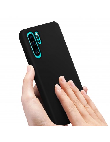 Coque silicone P30 Pro Semi rigide avec finition Cool Touch Noir