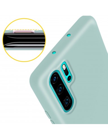 Coque silicone P30 Pro Semi rigide avec finition Cool Touch Vert