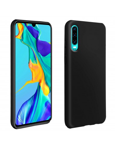 Coque silicone P30 Semi rigide avec finition Cool Touch Noir
