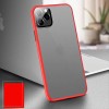 Coque aspect clear avec bords silicone antichocs iPhone X et iPhone XS Rouge
