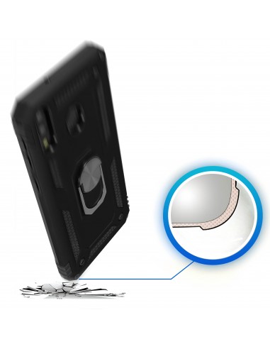 Coque antichoc Galaxy M20 XSSIVE avec anneau metallique Noir