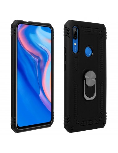 Coque antichoc P Smart Z et Y9 Prime XSSIVE avec anneau metallique Noir