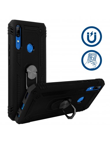 Coque antichoc P Smart Z et Y9 Prime XSSIVE avec anneau metallique Noir