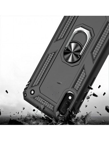 Coque antichoc Galaxy A80 et Galaxy A90 XSSIVE avec anneau metallique Noir