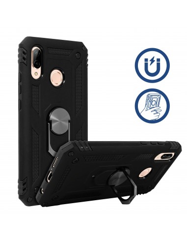 Coque antichoc P20 Lite 2019 et Nova 5i XSSIVE avec anneau metallique Noir