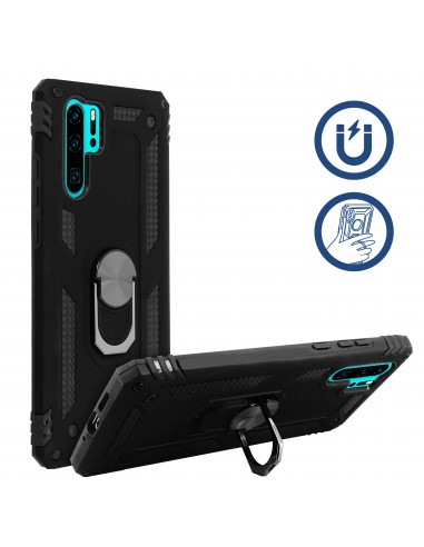 Coque antichoc P30 Pro XSSIVE avec anneau metallique Noir