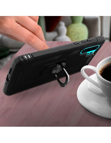Coque antichoc P30 Pro XSSIVE avec anneau metallique Noir