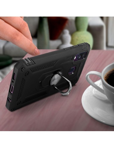 Coque antichoc Galaxy A30 et Galaxy A20 XSSIVE avec anneau metallique Noir