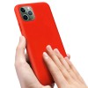 Coque silicone iPhone 11 Pro Max Semi rigide avec finition Cool Touch Rouge