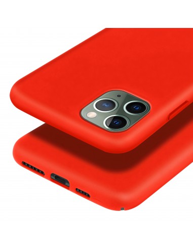 Coque silicone iPhone 11 Pro Max Semi rigide avec finition Cool Touch Rouge