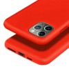 Coque silicone iPhone 11 Pro Max Semi rigide avec finition Cool Touch Rouge