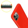 Coque silicone iPhone 11 Pro Max Semi rigide avec finition Cool Touch Rouge