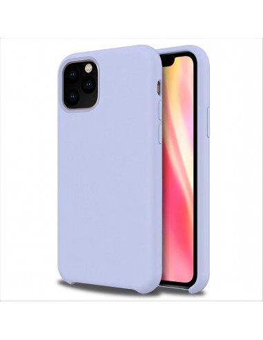 Coque silicone iPhone 11 Pro Max Semi rigide avec finition Cool Touch Violet