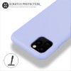 Coque silicone iPhone 11 Pro Max Semi rigide avec finition Cool Touch Violet