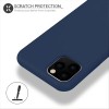 Coque silicone iPhone 11 Pro Max Semi rigide avec finition Cool Touch Bleu