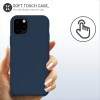 Coque silicone iPhone 11 Pro Max Semi rigide avec finition Cool Touch Bleu