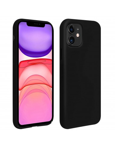 Coque silicone iPhone 11 Semi rigide avec finition Cool Touch Noir